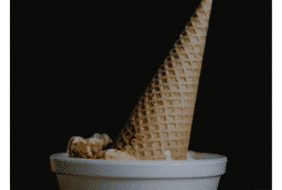 Why do diets fail? Image of ice cream cone.