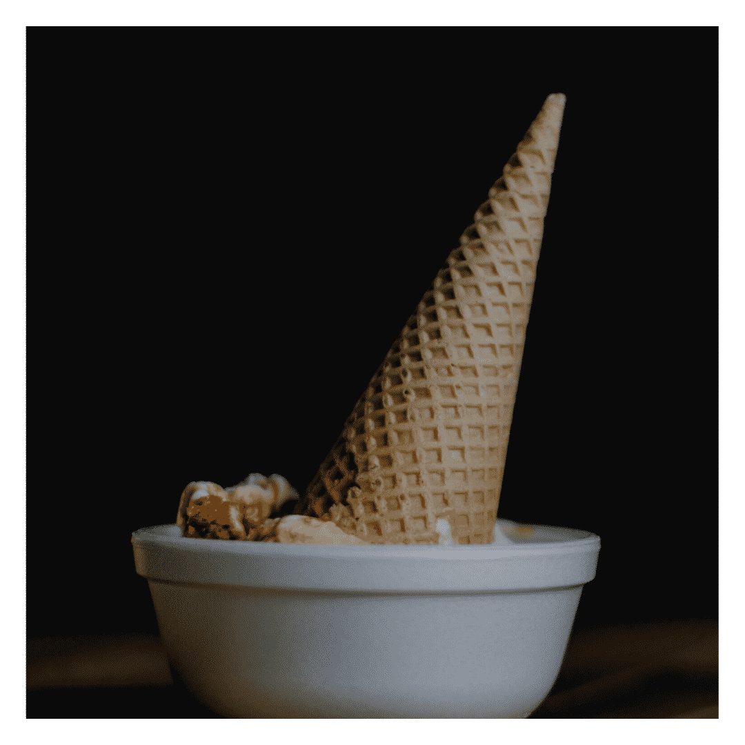 Why do diets fail? Image of ice cream cone.