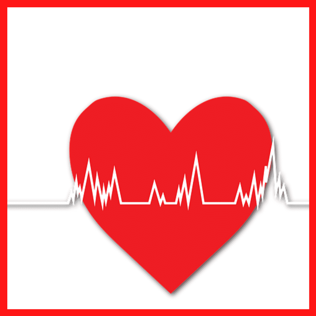 Heart with ECG line. Image for the podcast episode "Can we diagnose heart attacks faster?"