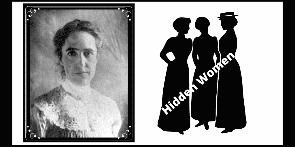Henrietta Leavitt photograph, alongside the silhouettes of three women and the words "hidden women'"