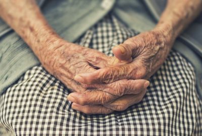 Hands of an elderly woman; featured image for podcast episode "Can we stop ageing?"