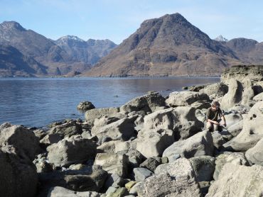 The fieldwork site on the Isle of Skye in Scotland, where the fossil was found. Photo by Dr Elsa Panciroli.