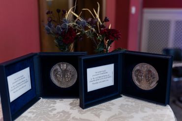 Close up image of Simon Reuben and David Reuben’s Sheldon Medals