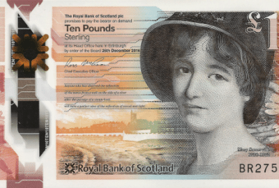 Mary Somerville on the Scottish ten pound note