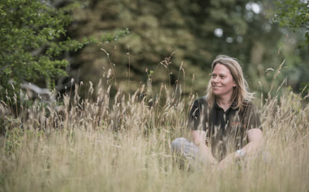 Amy Dickman in the field