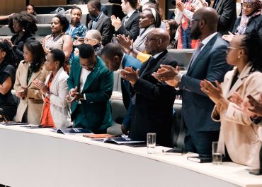 Image of audience applauding at the Oxford Africa Conference 2023