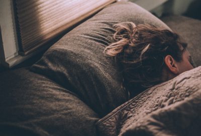 Woman asleep in bed