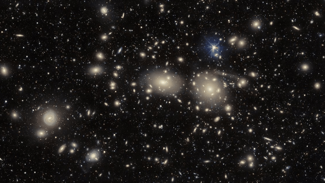 The Coma Cluster (where the first piece of evidence for dark matter was found).