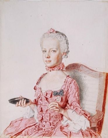 Jean-Étienne Liotard, L'Archiduchesse Marie-Antoinette d'Autriche, future Reine de France, à l'âge de 7 ans (1762)