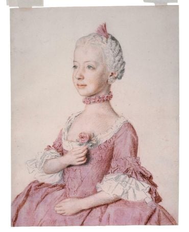 Jean-Etienne Liotard - Portrait de Maria Caroline, archiduchesse d'Autriche, future reine de Naples-Sicile