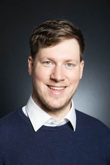 Portrait photograph of Dr Christian Schroeder de Witt.