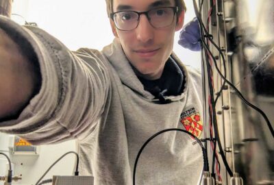 William Cutler in the lab