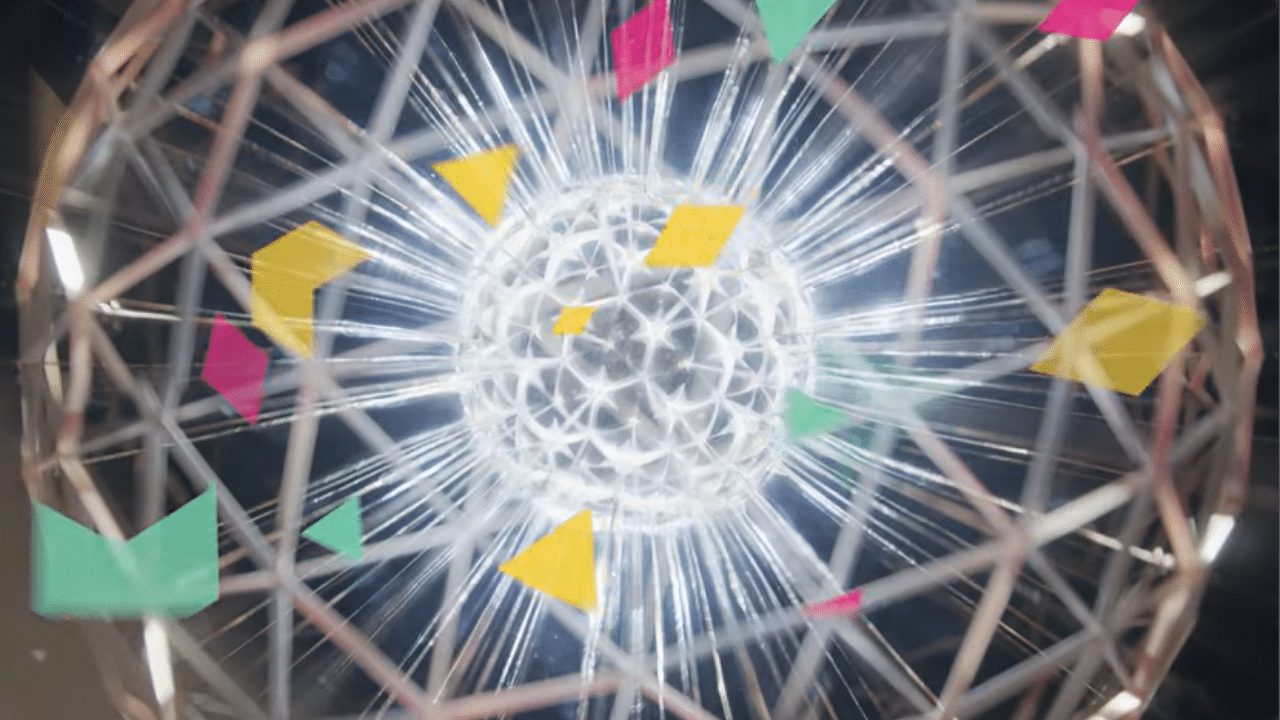 Abstract image featuring a kaleidoscope